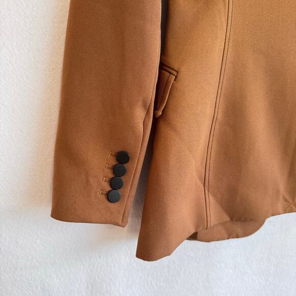 Tahari Women’s Blazer Jacket Brown One Button Tailored Size 6 NWT fall preppy - Picture 5 of 6